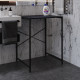 Стеллаж полка Бафрум 401 Ferrum-decor для стиральной машины 90x70,5x60,5 Черный металл ДСП Каштан Арвадонна 16 мм (FRD-107575) - фото 4