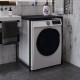 Стеллаж полка Бафрум 401 Ferrum-decor для стиральной машины 90x70,5x60,5 Черный металл ДСП Каштан Арвадонна 16 мм (FRD-107575) - фото 3