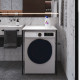 Стеллаж полка Бафрум 401 Ferrum-decor для стиральной машины 90x70,5x60,5 Черный металл ДСП Белый 16 мм (FRD-107355) - фото 3