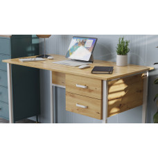 Компьютерный стол Ferrum-decor Дакота 75x120x60 белый ДСП Дуб Артизан 32мм (FRD-107265)