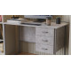 Компьютерный стол Ferrum-decor Гарри 75x140x70 серый ДСП Бетон 16мм (FRD-107305) - фото 1