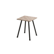 Табурет Ferrum-decor 430x320x320 Черный металл ДСП Дуб Сан-Марино 16 мм (FRD-106915)