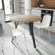 Стол круглый MARSI 3 870-3 Ferrum-decor 750x870x870 Черный металл ДСП Дуб Артизан 16 мм (FRD-107425) - фото 4