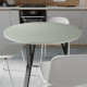 Стол круглый MARSI 3 870-3 Ferrum-decor 750x870x870 Черный металл ДСП Кашемир 16 мм (FRD-107515) - фото 3