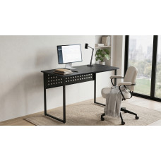 Стол письменный Майк Ferrum-decor 75x120x70 Черный металл ДСП Каштан Арвадонна 16 мм (FRD-108285)