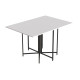 Стол раскладной трансформер книжка Морис 3 Ferrum-decor 75x130x90 Черный металл ДСП Белый 16 мм (FRD-107415) - фото 10