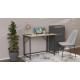 Стіл розкладний Морис 900 Ferrum-decor 750x900x500 Чорний метал ДСП Дуб Сонома 16 мм (FRD-107315) - фото 7