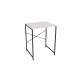 Стеллаж полка Бафрум 401 Ferrum-decor для стиральной машины 90x70,5x60,5 Черный металл ДСП Белый 16 мм (FRD-107355) - фото 5