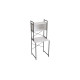 Стеллаж полка Бафрум 403 Ferrum-decor для стиральной машины 178x70,5x60,5 Черный металл ДСП Белый 16 мм (FRD-107375) - фото 4
