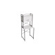 Стеллаж полка Бафрум 404 Ferrum-decor для стиральной машины 178x70,5x60,5 Черный металл ДСП Белый 16 мм (FRD-107385) - фото 5