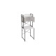 Стеллаж полка Бафрум 404 Ferrum-decor для стиральной машины 178x70,5x60,5 Черный металл ДСП Белый 16 мм (FRD-107385) - фото 6