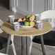 Стол круглый OPTIMA 4 ноги на конус Ferrum-decor 750x670x670 Черный металл ДСП Дуб Артизан 16 мм (FRD-107455) - фото 2