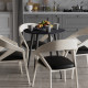 Стол круглый OPTIMA 4 ноги на конус Ferrum-decor 750x670x670 Черный металл ДСП Каштан Арвадонна 16 мм (FRD-107565) - фото 2