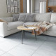 Стол журнальный круглый OPTIMA 1 ноги на конус Ferrum-decor 450x670x670 Черный металл ДСП Дуб Артизан 16 мм (FRD-107465) - фото 1
