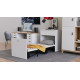 Ліжко трансформер комод ASCET 3 Ferrum-decor 920x2000x700 Чорний метал ДСП Білий 16 мм (FRD-107335) - фото 3