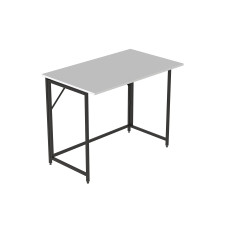 Стіл-трансформер розкладний Слай Ferrum-decor 75x100x60 Чорний метал ДСП Білий 16 мм (FRD-107345)