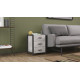 Тумба універсальна Ferrum-decor Вів'єн 3 50x41x40 чорний ДСП Бетон 16 мм (FRD-106935) - фото 1