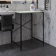 Стеллаж полка Бафрум 401 Ferrum-decor для стиральной машины 90x70,5x60,5 Черный металл ДСП Кашемир 16 мм (FRD-107576) - фото 1