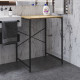 Стеллаж полка Бафрум 401 Ferrum-decor для стиральной машины 90x70,5x60,5 Черный металл ДСП Дуб Артизан 16 мм (FRD-107356) - фото 2