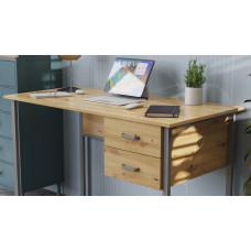 Компьютерный стол Ferrum-decor Дакота 75x120x60 серый ДСП Дуб Артизан 16мм (FRD-107266)