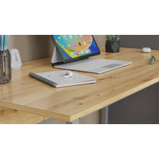 Компьютерный стол Ferrum-decor Коди 75x140x60 серый ДСП Дуб Артизан 32мм (FRD-107196)