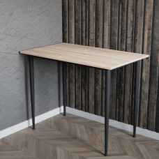 Універсальний стіл Prime Ferrum-decor 750x1000x600 Чорний метал ДСП Дуб Сонома 16 мм (FRD-107626)