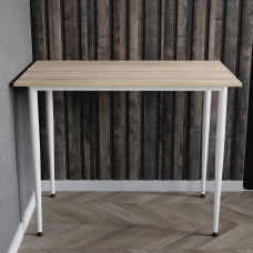 Універсальний стіл Prime Ferrum-decor 750x1000x700 Білий метал ДСП Дуб Сонома 16 мм (FRD-107716)