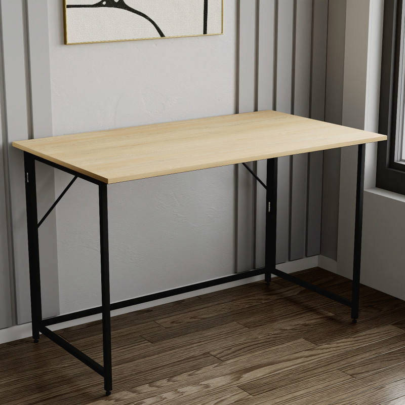 Стол раскладной Морис Ferrum-decor 750x1000x600 Черный металл ДСП Дуб Кремона Торро 16 мм (FRD-107496)