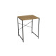 Стеллаж полка Бафрум 401 Ferrum-decor для стиральной машины 90x70,5x60,5 Черный металл ДСП Дуб Артизан 16 мм (FRD-107356) - фото 4
