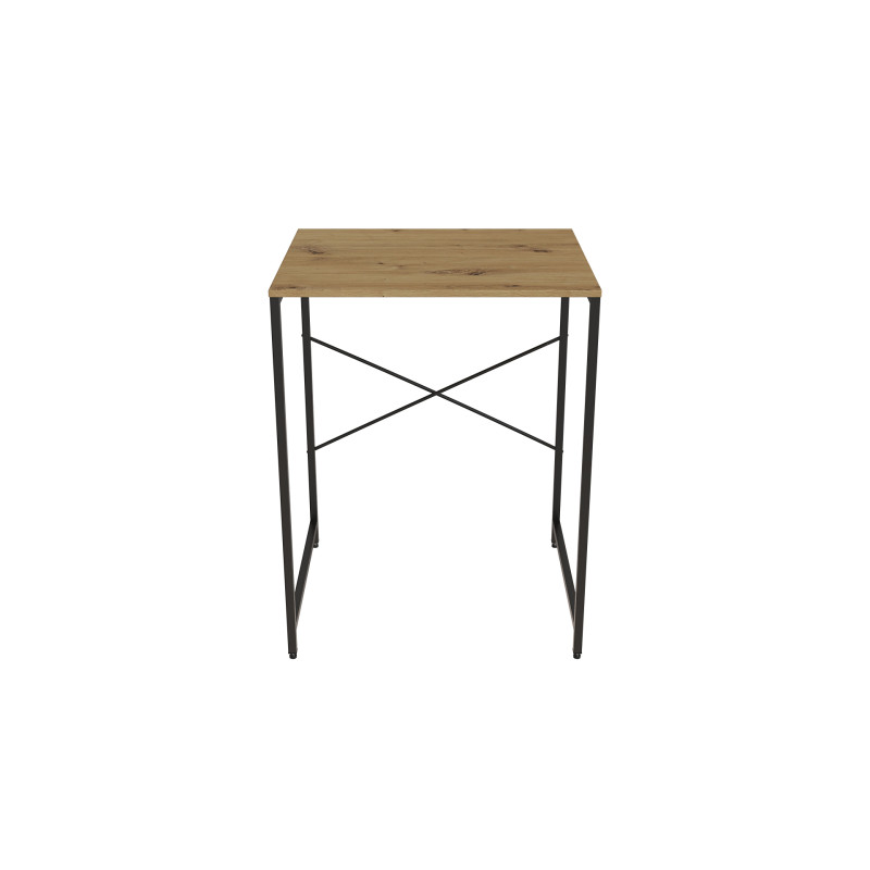 Стеллаж полка Бафрум 401 Ferrum-decor для стиральной машины 90x70,5x60,5 Черный металл ДСП Дуб Артизан 16 мм (FRD-107356)