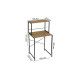 Стеллаж полка Бафрум 402 Ferrum-decor для стиральной машины 133,5x70,5x60,5 Черный металл ДСП Дуб Артизан 16 мм (FRD-107366) - фото 6
