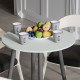 Стол круглый OPTIMA 4 ноги на конус Ferrum-decor 750x670x670 Черный металл ДСП Кашемир 16 мм (FRD-107566) - фото 1