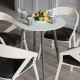 Стол круглый OPTIMA 4 ноги на конус Ferrum-decor 750x670x670 Черный металл ДСП Кашемир 16 мм (FRD-107566) - фото 2