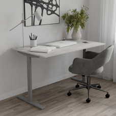 Стол письменный Space Ferrum-decor 750x1000x700 Серый металл ДСП Бетон 16 мм (FRD-107876)