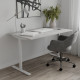 Стол письменный Space Ferrum-decor 750x1000x700 Белый металл ДСП Бетон 16 мм (FRD-107886) - фото 2