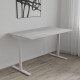 Стол письменный Space Ferrum-decor 750x1000x700 Белый металл ДСП Бетон 16 мм (FRD-107886) - фото 3