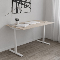 Стол письменный Space Ferrum-decor 750x1000x700 Белый металл ДСП Дуб Сонома 16 мм (FRD-107885)