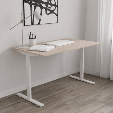 Стол письменный Space Ferrum-decor 750x1200x700 Белый металл ДСП Дуб Сонома 16 мм (FRD-107945)