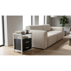 Тумба універсальна Ferrum-decor Вів'єн 2/2 50x41x40 білий ДСП Каштан Арвадонна 16 мм (FRD-107766)