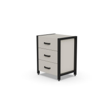 Тумба універсальна Ferrum-decor Вів'єн 3 50x41x40 чорний ДСП Кашемір 16 мм (FRD-107746)