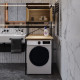Стеллаж полка Бафрум 404 Ferrum-decor для стиральной машины 178x70,5x60,5 Черный металл ДСП Дуб Кремона Торро 16 мм (FRD-107607) - фото 3