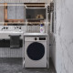Стеллаж полка Бафрум 403 Ferrum-decor для стиральной машины 178x70,5x60,5 Белый металл ДСП Бетон 16 мм (FRD-107377) - фото 2