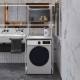 Стеллаж полка Бафрум 404 Ferrum-decor для стиральной машины 178x70,5x60,5 Белый металл ДСП Бетон 16 мм (FRD-107387) - фото 3