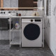 Стеллаж полка Бафрум 405 Ferrum-decor для стиральной машины 90x101x60,5 Белый металл ДСП Бетон 16 мм (FRD-107397) - фото 3