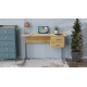 Компьютерный стол Ferrum-decor Дакота 75x140x60 серый ДСП Дуб Артизан 32мм (FRD-107277) - фото 3