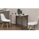 Стіл розкладний Морис 900 Ferrum-decor 750x900x500 Чорний метал ДСП Бетон 16 мм (FRD-107317) - фото 9