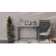 Стіл розкладний Морис 900 Ferrum-decor 750x900x500 Чорний метал ДСП Бетон 16 мм (FRD-107317) - фото 5
