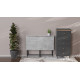 Стіл розкладний Морис 900 Ferrum-decor 750x900x500 Чорний метал ДСП Бетон 16 мм (FRD-107317) - фото 13