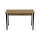 Компьютерный стол Ferrum-decor Курт 75x100x60 черный ДСП Дуб Артизан 16мм (FRD-107137) - фото 1