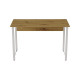 Компьютерный стол Ferrum-decor Курт 75x140x60 белый ДСП Дуб Артизан 16мм (FRD-107157) - фото 3